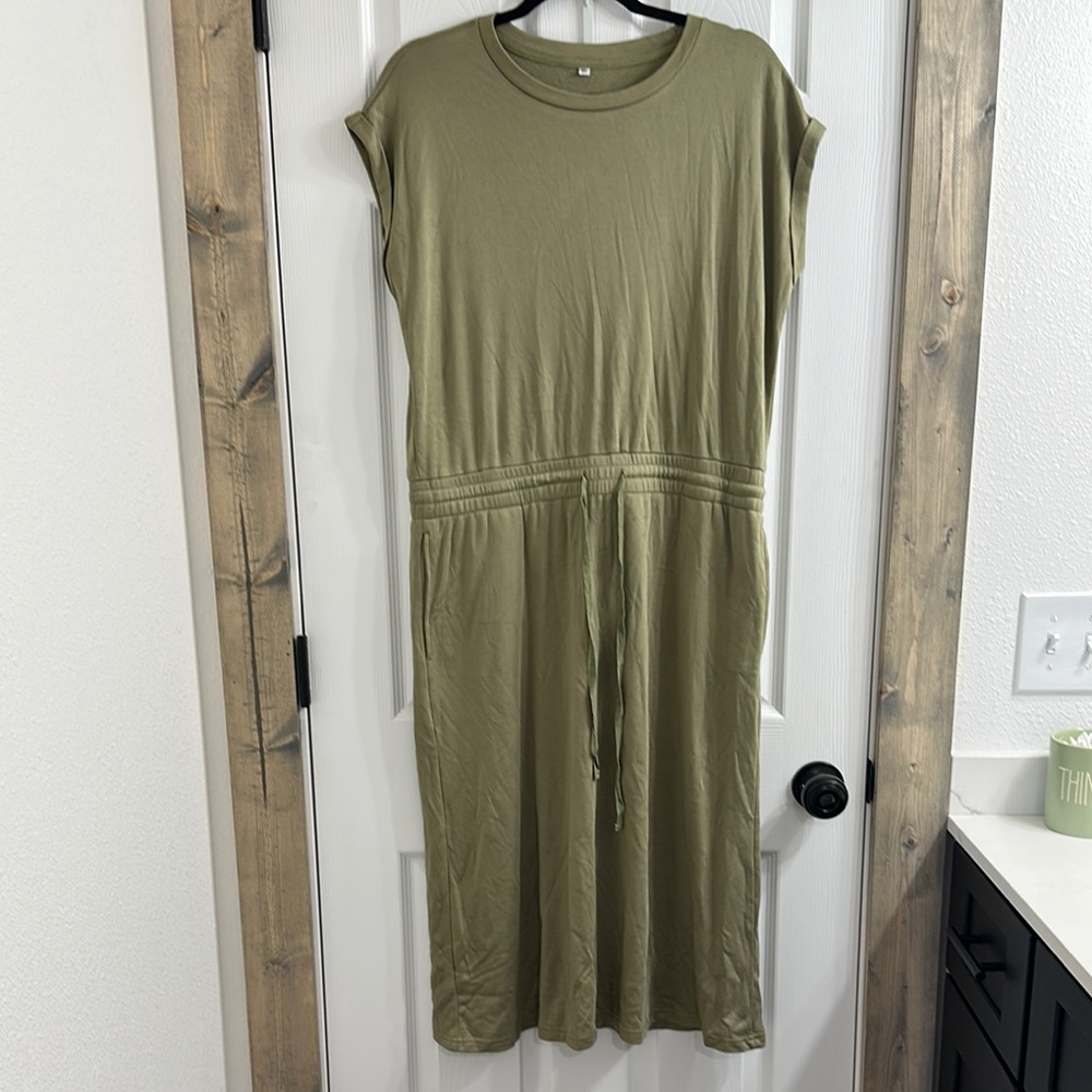 Inherit Casual Olive Green Dress